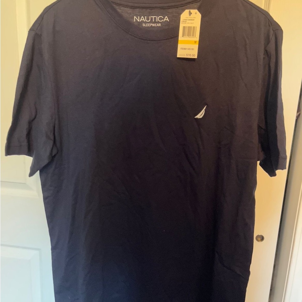 Nautica Men's Dark Blue Short Sleeve Tee